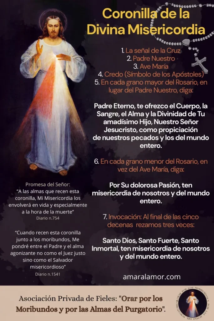 Estampa de oracion por los moribundos y las almas del purgatorio